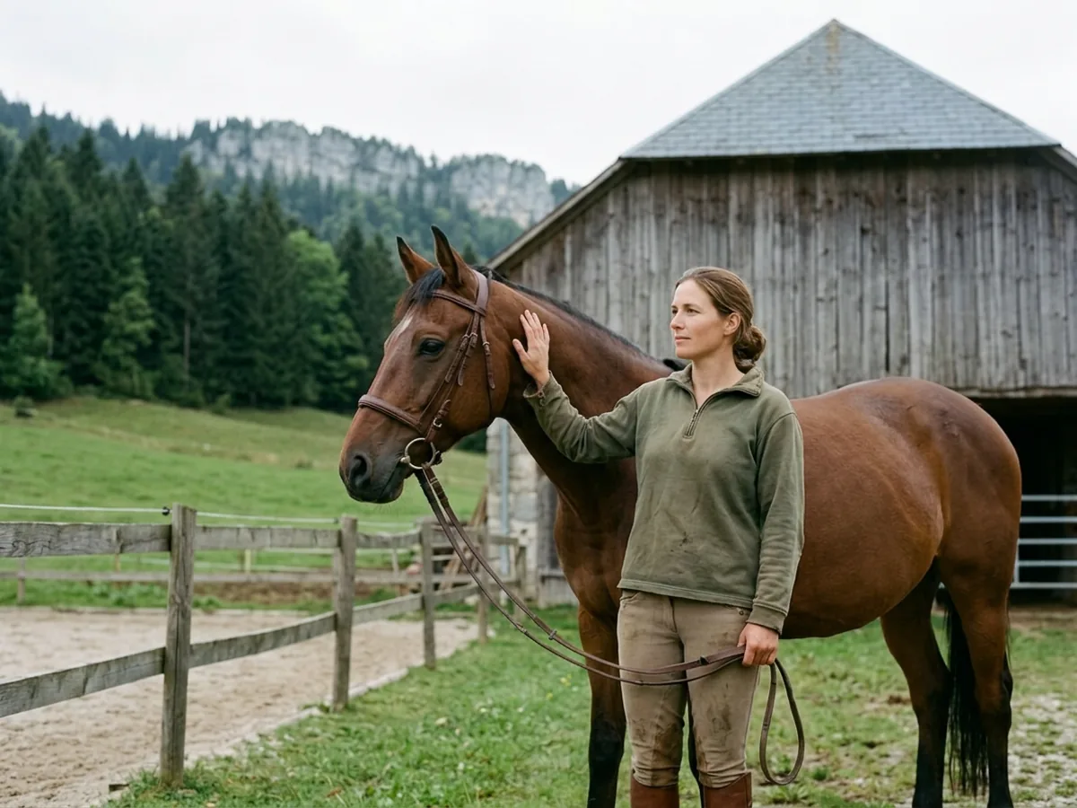 Cours d'équitation à Essert-Romand, Haute-Savoie