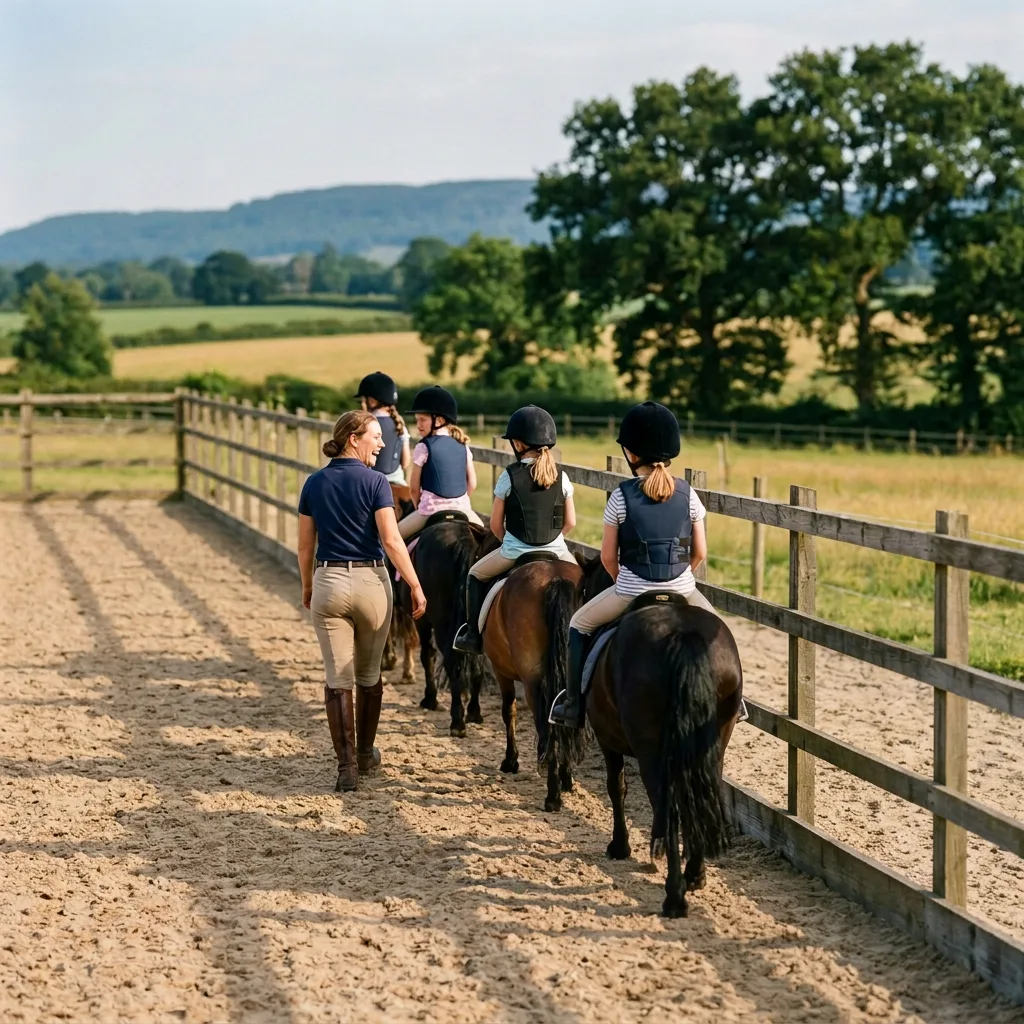 Cours de poney à Essert-Romand, Haute-Savoie
